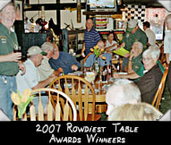 2007 Rowdiest Table Award Winners