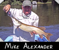 Mike Alexander with 35 1/2-inch musky guided by Chuck Brod