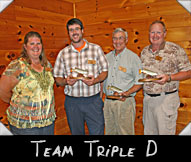 Team Triple D  -  Greeter Janelle Lone, Ray Davis, Dan Schneider, Dan Frick