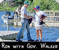 WMH Pres. Ron Rickman Greets Gov. Scott Walker