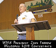 President John Farrow welcomes contestants to the 2019 World Musky Hunt
